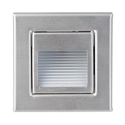 Lampada da incasso a parete TIBELL-S angolare, asimmetrico IP20, acciaio inossidabile, opaco 