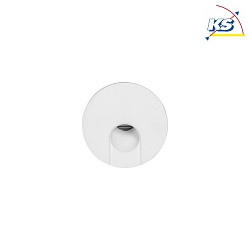 Recessed LED socket luminaire WALL KIT68, IP20, round,  7.5cm, 230V, 1.5W 3000K 70lm, CRi > 90, white