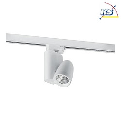 LED 3-Phasen-Schienenstrahler 230V AC, 12W 3000K 840lm 38, dreh- und schwenkbar, Wei