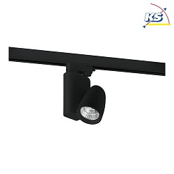 LED 3-phase track spot 230V AC, 12W 3000K 840lm 38, 180 adjustable, black