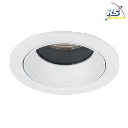 LED Einbau-Downlight ALTERO, IP44, rund,  8.3cm, Blende tauschbar, 500mA, 9.2W 3000K 820lm 33, Strukturwei