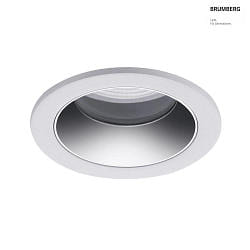 ceiling recessed luminaire ALTERO-R round, direct IP44, chrome, white dimmable