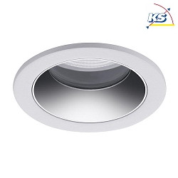 LED Einbau-Downlight ALTERO, IP44, rund,  8.3cm, Blende tauschbar, 500mA, 9.2W 3000K 820lm 33, Wei / Chrom