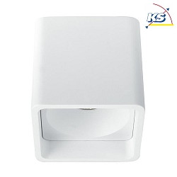 LED downlight QUBIC, IP20, direct / indirect, 230V, 9.5W / 1.5W 3000K 930lm / 150lm 60, CRi > 90, structured white