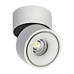 Surface LED spot CIRCLE, surrounding light gap, adjustable, IP20, 230V AC, 9.8W 3000K 675lm 34, structured white