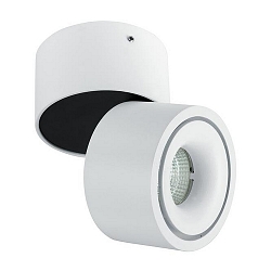 Surface LED spot CIRCLE, surrounding light gap, adjustable, IP20, 230V AC, 6.2W 3000K 415lm 34, structured white