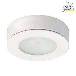 LED Mbel-Einbaudownlight inkl. Aufbaugehuse, IP20,  6.5cm, Plug&Play 350mA, 3.6W 3000K 350lm 100, Wei