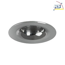 LED Lichtpunkt mit Trichterblende, IP44,  5cm, Plug&Play 350mA, 3.3W 3000K 160lm 32, Chrom