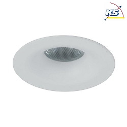 LED Lichtpunkt mit Trichterblende, IP44,  5cm, Plug&Play 350mA, 3.3W 3000K 160lm 32, Wei