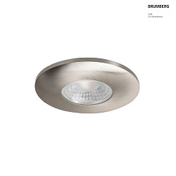 LED Einbau-Downlight BARENT IP20, rund,  6.8cm, 350mA Plug&Play, 4W 3000K 380lm 60, CRi >90, ohne BG, nickel matt