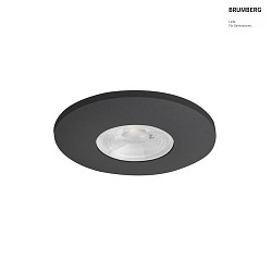 LED Einbau-Downlight BARENT IP20, rund,  6.8cm, 350mA Plug&Play, 4W 3000K 380lm 60, CRi >90, ohne BG, schwarz
