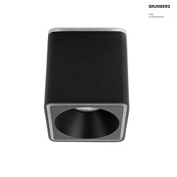 LED Aufbau-Downlight DOLOK, IP20, eckig, mit LED-Lichtfugen Up/Down, 230V, dimmbar, 14.6W 3000K 880lm 40, schwarz