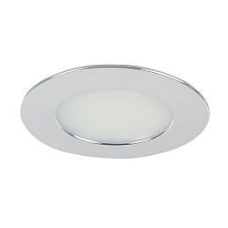 Downlight rotondo, versione integrata IP44, Cromo dimmerabile