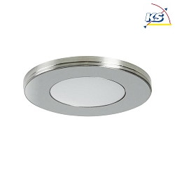 LED Einbau-Downlight 12V DC, IP20, mit magnetischer Blende, 2.6W 3000K 180lm 120, Chrom