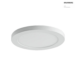 LED surface / recessed downlight MOON CCT,  22.5cm, IP20, 18W 3000/4000/6000K 1672lm 110, dimmable, white