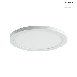 LED surface / recessed downlight MOON CCT,  33cm, IP20, 24W 3000/4000/6000K 2760lm 110, dimmable, white