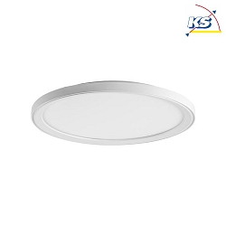 LED Aufbau-Diffusorleuchte SUNNY MIDI, IP20,  44cm, Direkt-Indirekt, 230V, 40W 3000/400/6000K (CCT Switch), dimmbar, wei