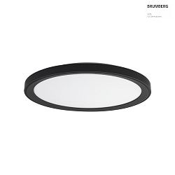 LED Aufbau-Diffusorleuchte SUNNY MIDI, IP20,  44cm, Direkt-Indirekt, 230V, 40W 3000/400/6000K (CCT Switch), dimmbar, schwarz