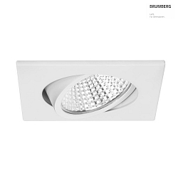 LED Deckeneinbau-Strahler, IP20, eckig, 8.2x8.2cm, 350mA Plug&Play, 3W 2700K 290lm 38, schwenkbar, ohne BG, wei