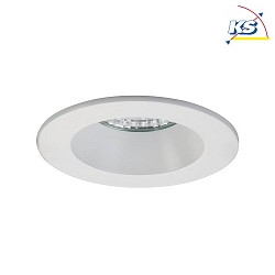 Outdoor LED Einbau-Downlight, IP54, Blende rund,  8.2cm, Plug&Play 350mA, 6W 2700K 540lm 38, Wei