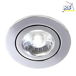 Downlight DISC girevole IP20, Cromo dimmerabile