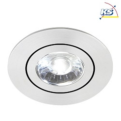Downlight DISC girevole IP20, Alluminio opaco dimmerabile