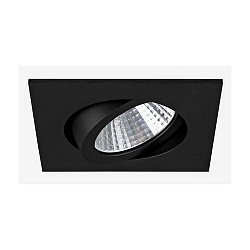 Luce da incasso IP20, Lucido, Nero, trasparente  7W 740lm 3000K 20-40 20-40 CRI 80-89