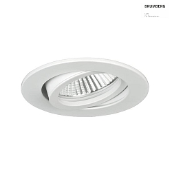 LED Einbaustrahler PAYTON R, IP20, 350 mA, 3W, 38, 2700K, 290lm, rund, schwenkbar, wei, dimmbar