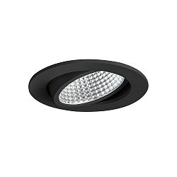 Luce da incasso IP20, Lucido, Nero, trasparente dimmerabile 12W 1280lm 4000K 20-40 20-40 CRI 80-89