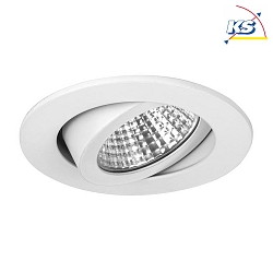 Recessed LED spot dim2warm, 350mA, 6W 3000-1800K 460lm 38, white