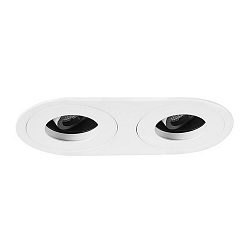Downlight ARUN 2 voies, rond IP20, blanche gradable
