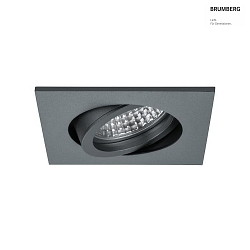 recessed luminaire IP20, glossy, titanium, transparent  6W 1800|3000K 20-40 20-40