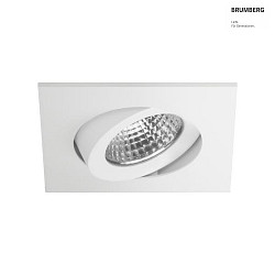 LED Einbaustrahler OLENI-S, IP20, 8.5 x 8.5cm, 230V, 6.7W 3000K 570lm 38, CRi >80, dimmbar, schwenkbar, wei