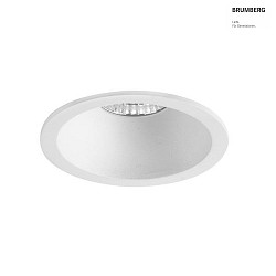 LED Einbau-Downlight ODEMAR, IP20, rund,  8cm, 230V, 6W 3000K 38, rckversetzt, dimmbar, strukturwei