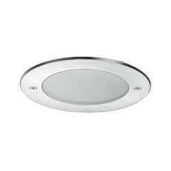 Outdoor LED Einbau-Downlight HYBRIDE, V4A, IP67 IK09, rund, 230V, 7W 3000K 350lm 117, matt