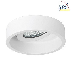 Downlight TUBIC rond, pivotant IP20, blanche gradable