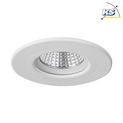 Outdoor LED Einbau-Downlight, IP65, rund, 350mA, 6W 3000K 640lm 38, Wei