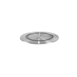 LED Bodeneinbauleuchte HYBRIDE MINI, Ring, V4A, IP65, 24V DC, 1.4W 3000K 3lm 100, Edelstahl