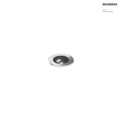 floor recessed luminaire LANKA-R round, adjustable, passable, switchable IP67, stainless steel 