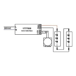 LED power supply unit dimmable