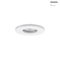 Luce da incasso PROTECT-R rotondo, diretto IP44, bianco