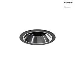 Plafonnier encastr BINATO pivotant, rotatif, direct IP20, chrome, noir gradable