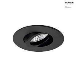 Einbaustrahler EXPAND, IP20, rund,  10cm, GX5.3 max. 13W (exkl.), schwenkbar, Aluminium, schwarz