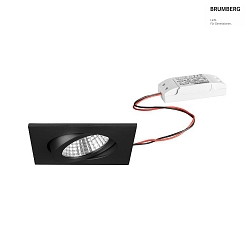 Lumire encastre IP65, scintillant, noir , transparent gradable 6W 650lm 3000K 20-40 20-40 CRI 80-89