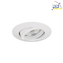 Recessed HV spot GU10, max. 50W, round, white