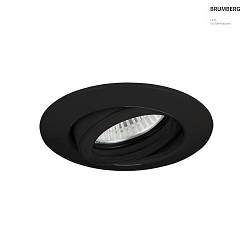 recessed luminaire BREENA R round, swivelling GU10 IP20, black dimmable