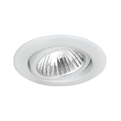 Recessed HV spot GU10, max. 50W, round, white