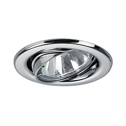 Recessed HV spot GU10, max. 50W, round, chrome