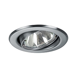 Recessed HV spot GU10, max. 50W, round, matt chrome