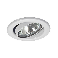 Recessed HV spot GU10, max. 50W, round, white